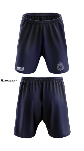 City & County of Honolulu Office of Prosecuting Attorney Criminal Investigations UnitMARDET 32513356 Athletic Shorts With Pockets - 1