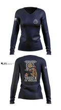 City & County of Honolulu Office of Prosecuting Attorney Criminal Investigations UnitMARDET  32513356 Women's Long Sleeve V-neck Shirt -1