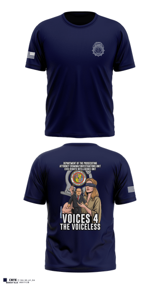 City & County of Honolulu Office of Prosecuting Attorney Criminal Investigations UnitMARDET 32513356 Old School Cotton Feel Shirt - 1