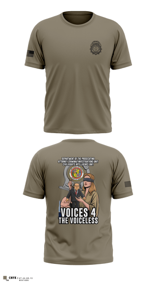 City & County of Honolulu Office of Prosecuting Attorney Criminal Investigations UnitMARDET 32513356 Old School Cotton Feel Shirt -2
