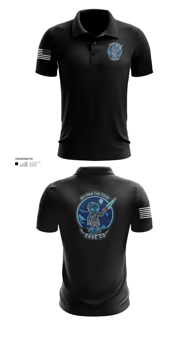 Short Sleeve Performance Polo, ERSE Company, Army, Teamtime, Team time, sublimation, custom sports apparel, team uniforms, spirit wear, spiritwear, sports uniforms, custom shirts, team store, custom team store, fundraiser sports, apparel fundraiser