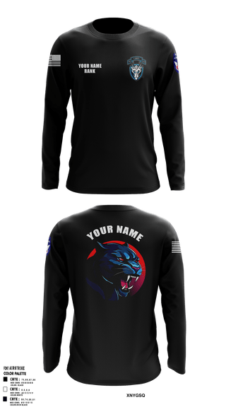 1st Platoon, 95th CBRN 66149028 Long Sleeve Performance Shirt 1