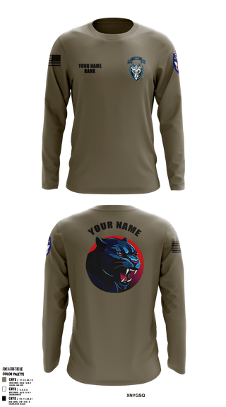 1st Platoon, 95th CBRN 66149028 Long Sleeve Performance Shirt 2