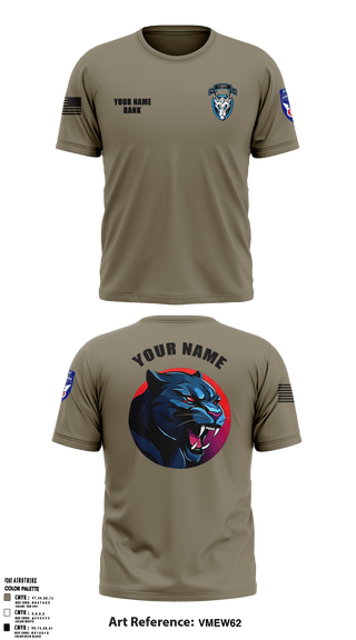 1st Platoon, 95th CBRN 66149028 Old School Cotton Feel Shirt - 2