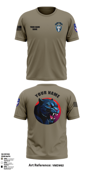 1st Platoon, 95th CBRN 66149028 Short Sleeve Performance Shirt - 2