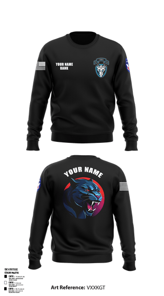 1st Platoon, 95th CBRN 66149028 Crew Neck Sweatshirt - 1