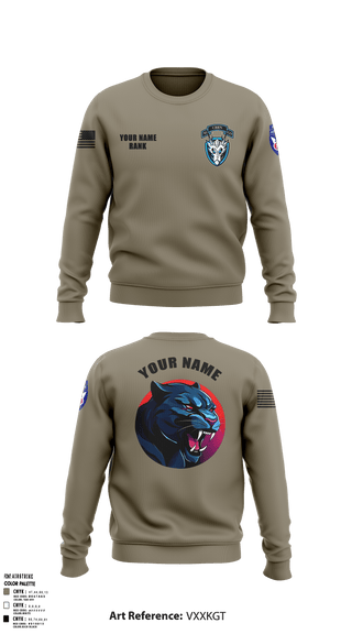 1st Platoon, 95th CBRN 66149028 Crew Neck Sweatshirt - 2