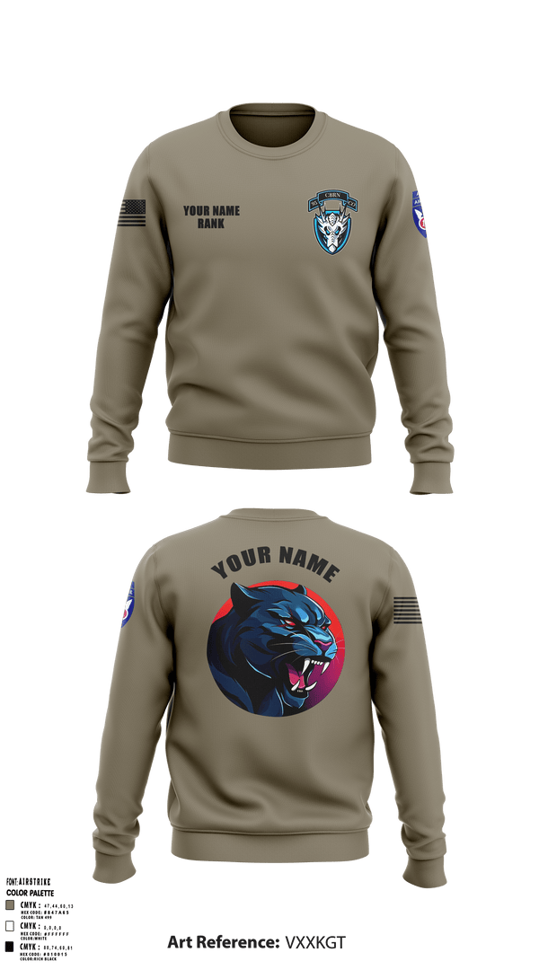 1st Platoon, 95th CBRN 66149028 Crew Neck Sweatshirt - 2