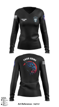 1st Platoon, 95th CBRN 66149028 Women's Long Sleeve V-neck Shirt - 1
