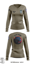1st Platoon, 95th CBRN 66149028 Women's Long Sleeve V-neck Shirt - 2
