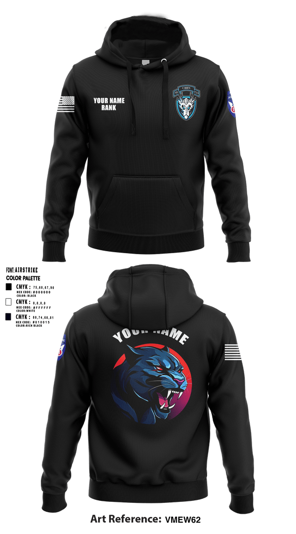 1st Platoon, 95th CBRN 66149028 Hoodie - 1