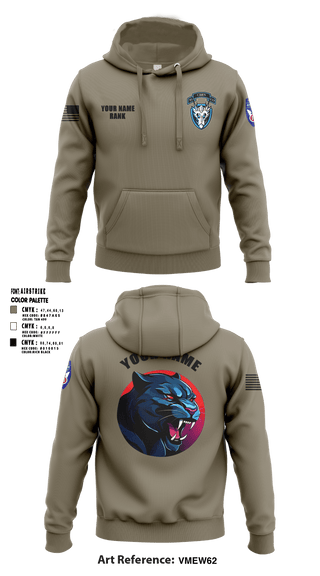 1st Platoon, 95th CBRN 66149028 Hoodie - 2