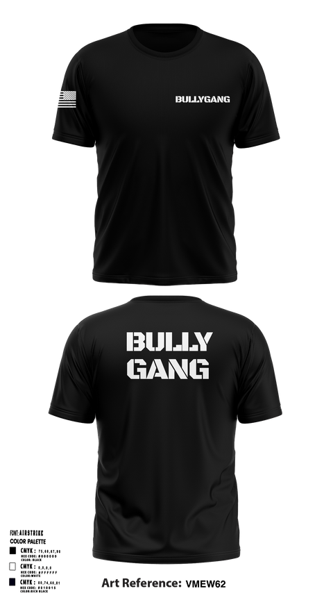 Bully Gang 92522740 Short Sleeve Performance Shirt - 1