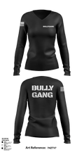 Bully Gang 92522740 Women's Long Sleeve V-neck Shirt - 1