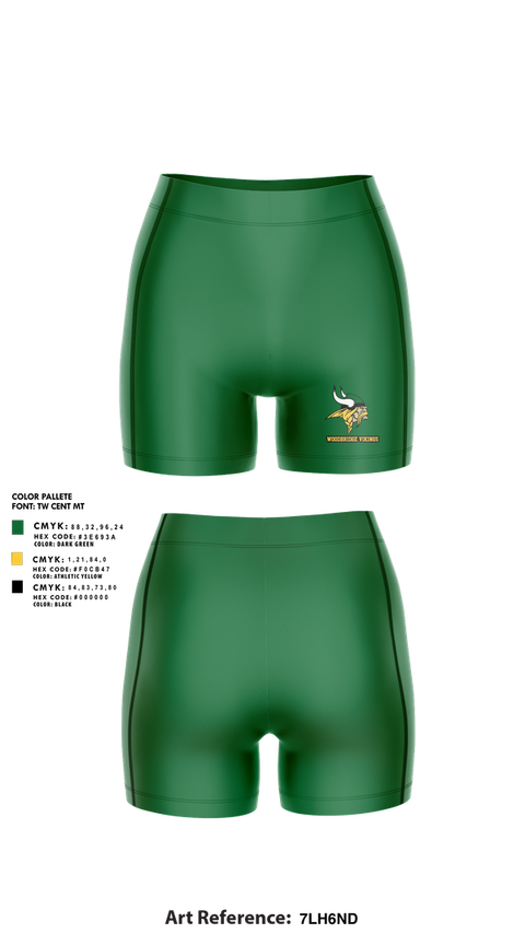 Womens Shorts, Woodbridge Vikings, Women's Volleyball, Teamtime, Team time, sublimation, custom sports apparel, team uniforms, spirit wear, spiritwear, sports uniforms, custom shirts, team store, custom team store, fundraiser sports, apparel fundraiser