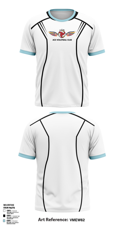 ACE Volleyball Club 23425419 Short Sleeve Performance Shirt - 1 (1)