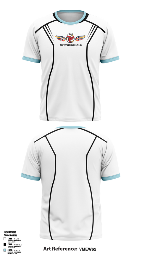 ACE Volleyball Club 23425419 Short Sleeve Performance Shirt - 1 (1)
