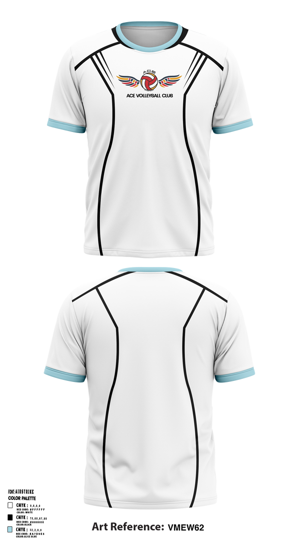 ACE Volleyball Club 23425419 Short Sleeve Performance Shirt - 1 (1)