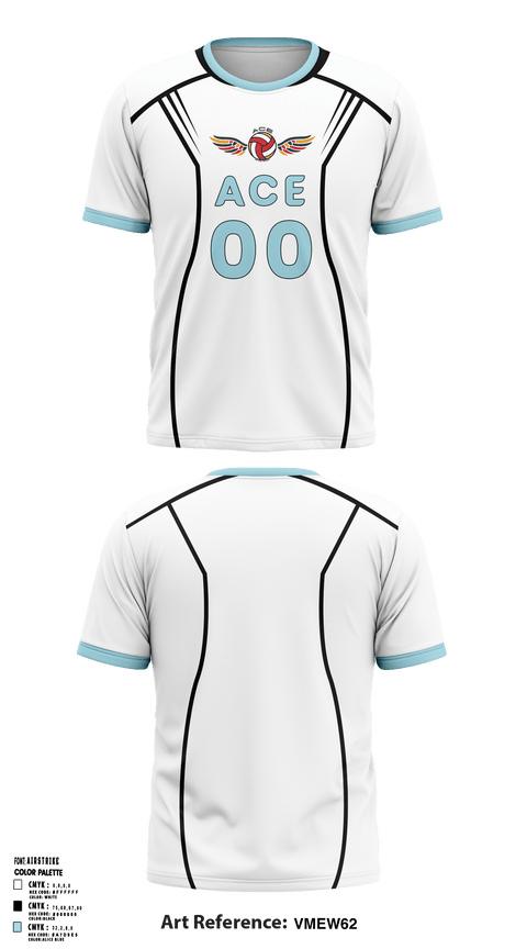 ACE Volleyball Club 23425419 Short Sleeve Performance Shirt - 2 (1)