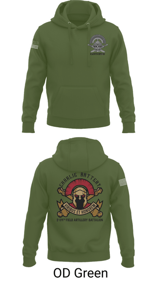 Hoodie, Charlie BTRY 2-114th FA, , Teamtime, Team time, sublimation, custom sports apparel, team uniforms, spirit wear, spiritwear, sports uniforms, custom shirts, team store, custom team store, fundraiser sports, apparel fundraiser
