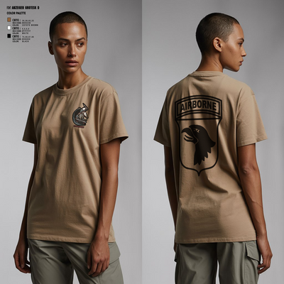 2nd Flt Platoon, B/101 Avn Regt, 101st ABN DIV 10364958 Women's Short Sleeve V-neck Shirt - 3