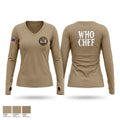 MANCHU Women's Long Sleeve V-neck Shirt - 1