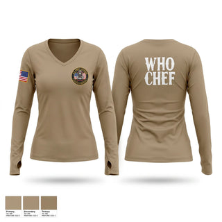 Womens Long Sleeve Vneck Shirt, MANCHU, Army, Teamtime, Team time, sublimation, custom sports apparel, team uniforms, spirit wear, spiritwear, sports uniforms, custom shirts, team store, custom team store, fundraiser sports, apparel fundraiser