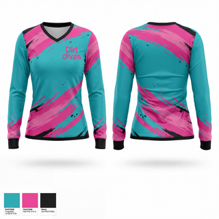 Womens Long Sleeve Vneck Shirt, Dirt divas, Softball, Teamtime, Team time, sublimation, custom sports apparel, team uniforms, spirit wear, spiritwear, sports uniforms, custom shirts, team store, custom team store, fundraiser sports, apparel fundraiser