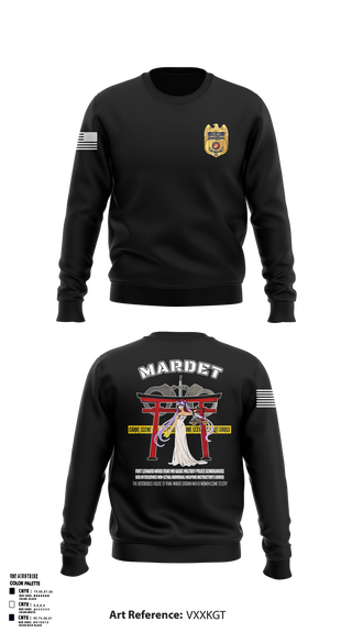 MARDET Fort Leonard Wood MO Basic Military Police SchoolhouseMARDET Fort Leonard Wood (FLW) DoD Interservice Non-Lethal Individual Weapons Instructor's Course Fort Leonard Wood Basic Military Police School House 61548066 Crew Neck Sweatshirt - 1