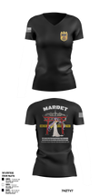 MARDET Fort Leonard Wood MO Basic Military Police SchoolhouseMARDET Fort Leonard Wood (FLW)  Women's Short Sleeve V-neck Shirt -1