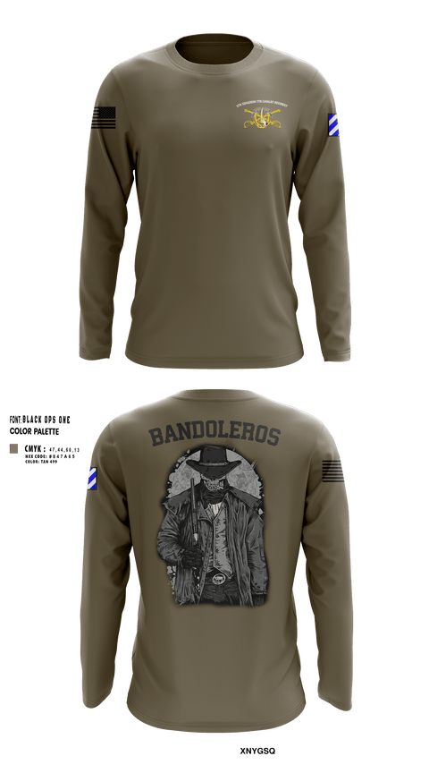 Bandoleros 86621412 Long Sleeve Performance Shirt 3