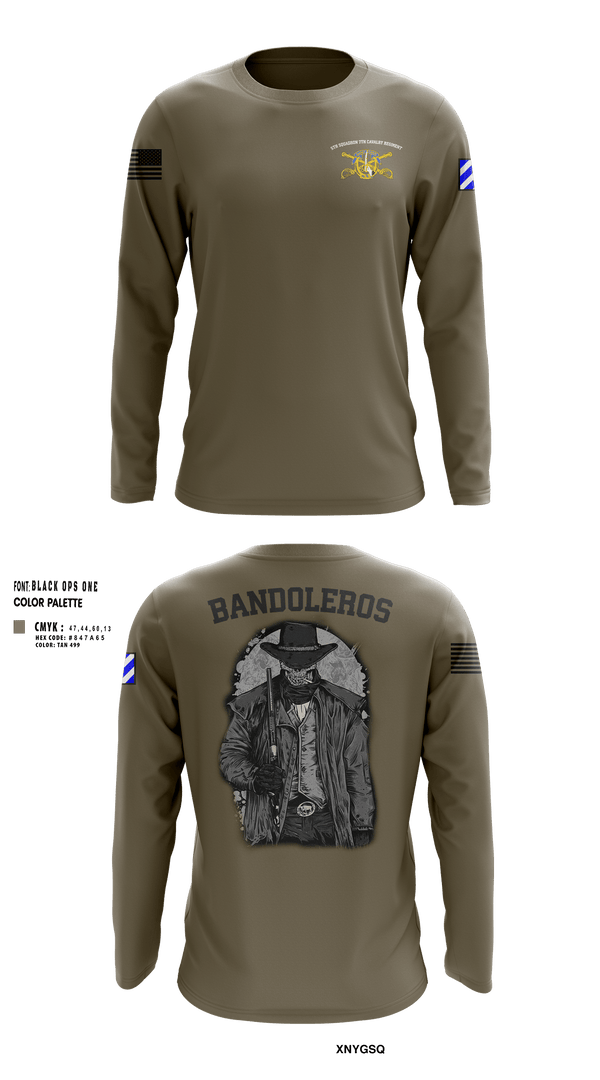 Bandoleros 86621412 Long Sleeve Performance Shirt 3