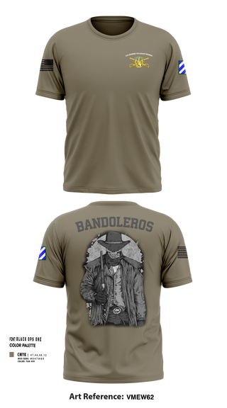 Bandoleros 86621412 Short Sleeve Performance Shirt - 3