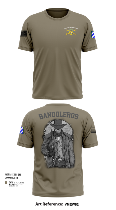 Bandoleros 86621412 Short Sleeve Performance Shirt - 3