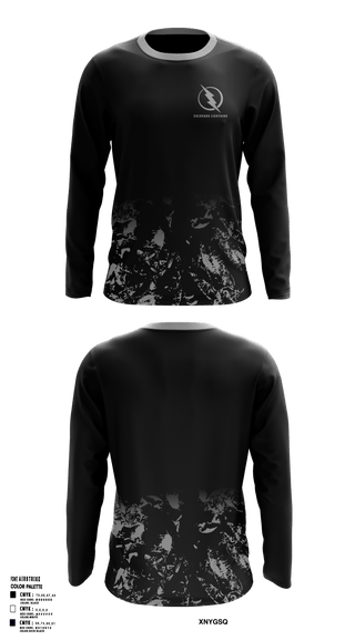 Colorado Lightning Basketball Club 24894382 Long Sleeve Performance Shirt 1