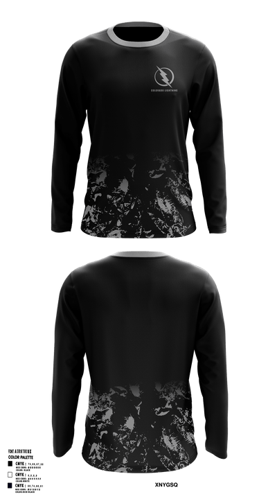 Colorado Lightning Basketball Club 24894382 Long Sleeve Performance Shirt 1