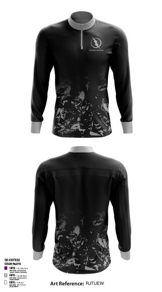 Colorado Lightning Basketball Club 24894382 Quarter Zip Jacket - 1