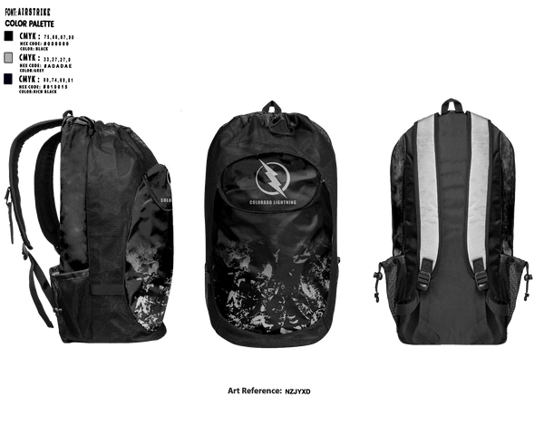 Colorado Lightning Basketball Club 24894382 Gear Bag - 1