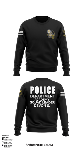 Police Department Academy 26016333 Crew Neck Sweatshirt - 1