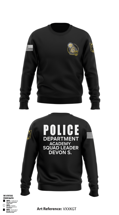 Police Department Academy 26016333 Crew Neck Sweatshirt - 1