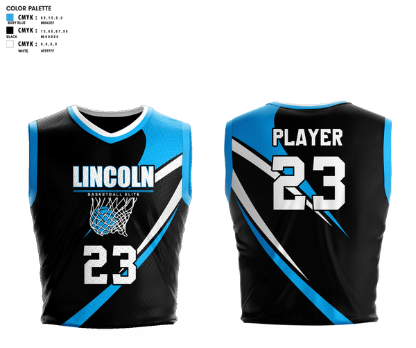 Lincoln Basketball Elite 18971847 Womens Reversible Basketball Jersey - 1