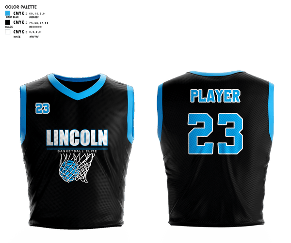 Lincoln Basketball Elite 18971847 Womens Reversible Basketball Jersey - 3