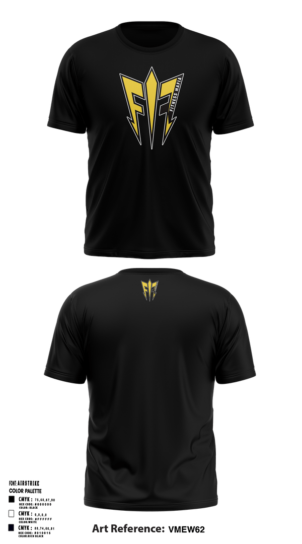Fitness Mafia 9124389 Short Sleeve Performance Shirt - 1