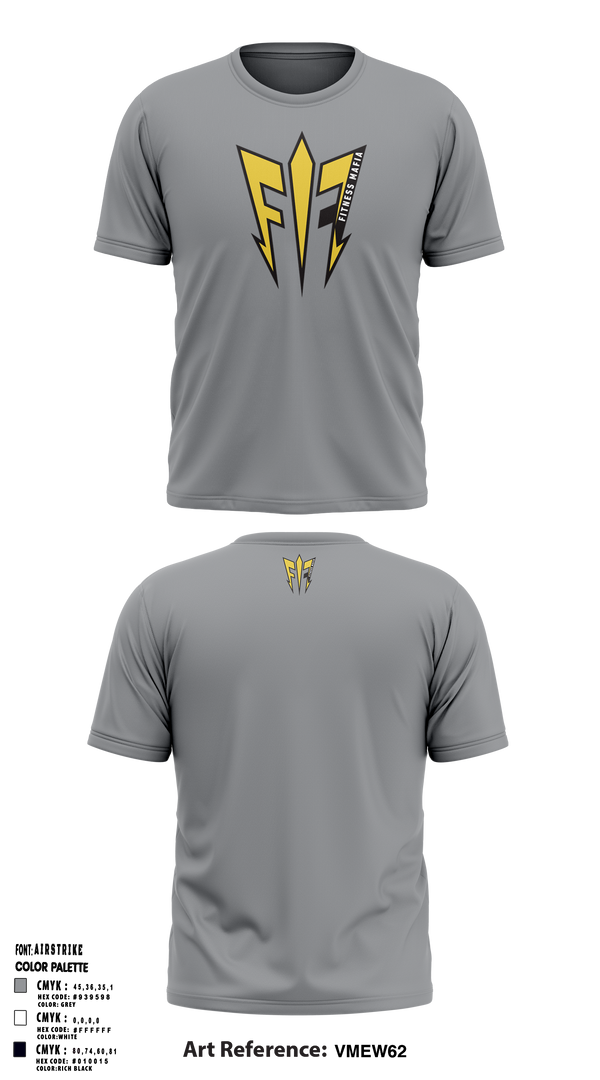 Fitness Mafia 9124389 Short Sleeve Performance Shirt - 2