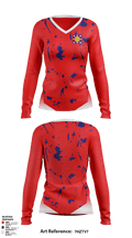 DYS Women's Long Sleeve V-neck Shirt - 1