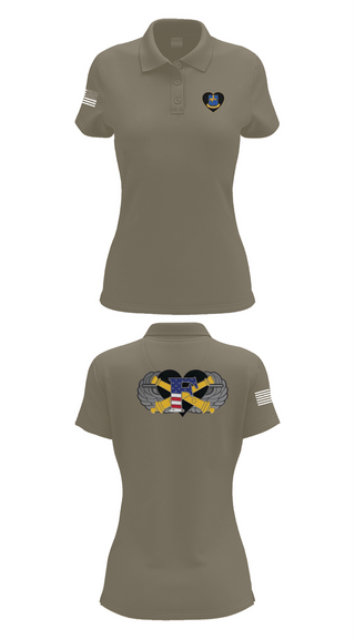 Womens Short Sleeve Performance Polo, Freedom BTRY, 1-320th FAR, , Teamtime, Team time, sublimation, custom sports apparel, team uniforms, spirit wear, spiritwear, sports uniforms, custom shirts, team store, custom team store, fundraiser sports, apparel fundraiser