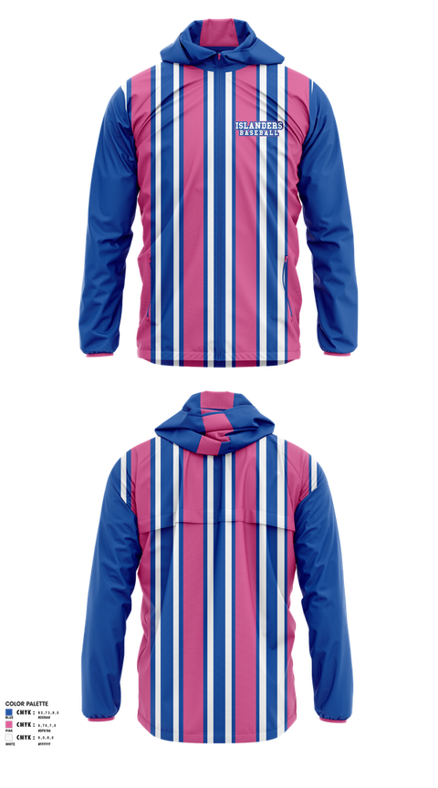 Windbreaker, Islanders, Baseball, Teamtime, Team time, sublimation, custom sports apparel, team uniforms, spirit wear, spiritwear, sports uniforms, custom shirts, team store, custom team store, fundraiser sports, apparel fundraiser