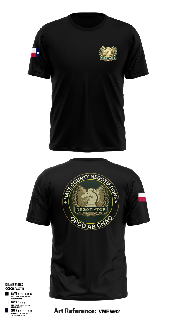 Hays County Crisis Negotiations Team 31818784 Short Sleeve Performance Shirt - 1