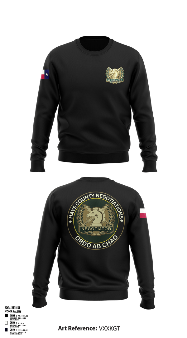 Hays County Crisis Negotiations Team 31818784 Crew Neck Sweatshirt - 1