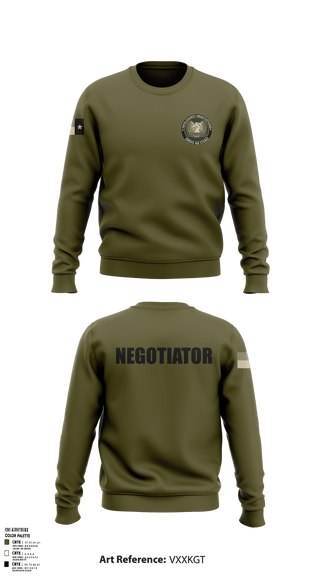 Hays County Crisis Negotiations Team 31818784 Crew Neck Sweatshirt - 3